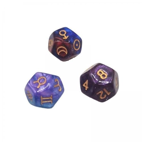 AWHAO 10x 3 Teile D12 Polyedrische Würfel Acrylparty Liefert Spiel Würfel, Astrologie, Sternbilder Zites AWHAO 10x 3 Teile D12 Polyedrische Würfel Acrylparty Liefert Spiel Würfel, Astrologie, Sternbilder Zites von AWHAO