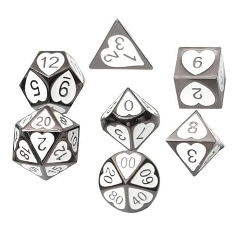 ＡＷＨＡＯ 10x 7X Herzform Solid Multi Side Dice für Party Board Game Toys Supplies 07 von ＡＷＨＡＯ