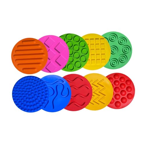 AWHAO 10x Sensorische Matten, Frühes Lernen, Sensorische Pads für Kinder, Kinderspiel AWHAO 10x Sensorische Matten, Frühes Lernen, Sensorische Pads für Kinder, Kinderspiel von AWHAO