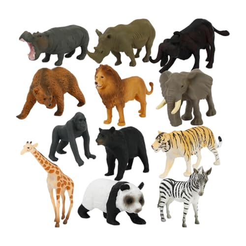 AWHAO 12 Stück Afrika Tiermodelle Tiere Spielset Kinder Miniaturen Tiere Figuren für AWHAO 12 Stück Afrika Tiermodelle Tiere Spielset Kinder Miniaturen Tiere Figuren für von AWHAO