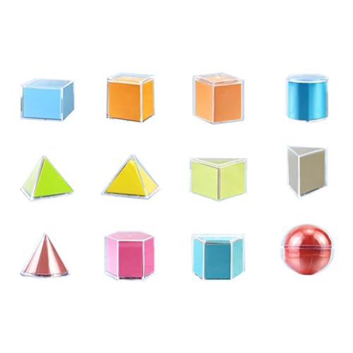 AWHAO 12pcs 3D Geometrische Formenblöcke Musterblöcke für AWHAO 12pcs 3D Geometrische Formenblöcke Musterblöcke für von AWHAO