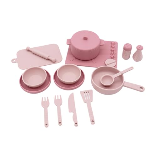 AWHAO 14x Simulations Küchenspielzeug für Kinder, Lustiges Küchenzubehör, Kochset für Jungen Und Mädchen, Rosa AWHAO 14x Simulations Küchenspielzeug für Kinder, Lustiges Küchenzubehör, Kochset für Jungen Und Mädchen, Rosa von AWHAO
