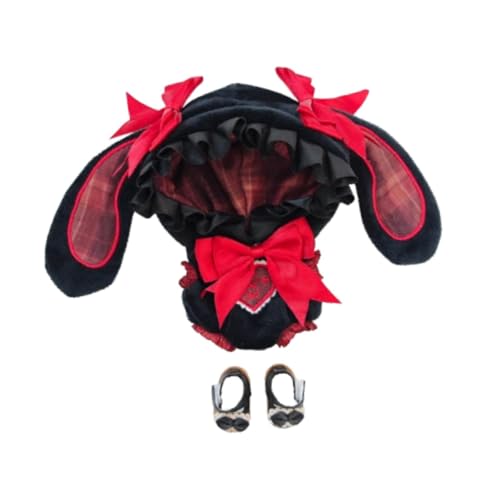 AWHAO 15 cm Plüschpuppenkleidung Puppenkleidung Puppenbody mit Puppenschuhen DIY Cartoon Kuscheltiere Zubehör für Kinder, Rot AWHAO 15 cm Plüschpuppenkleidung Puppenkleidung Puppenbody mit Puppenschuhen DIY Cartoon Kuscheltiere Zubehör für Kinder, Rot von AWHAO