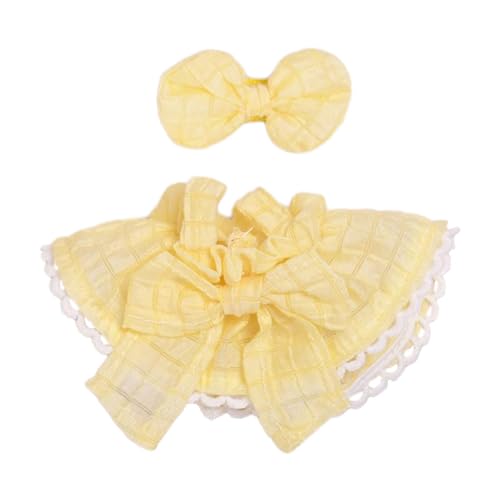 ＡＷＨＡＯ 15cm Puppenkleid Puppenkleid Foto Requisite, Modisch, Süße Puppenkleidung Mädchen Puppenkleidung Zum Geburtstag, Kinder, Geschenk, Kleine Mädchen, GELB von ＡＷＨＡＯ
