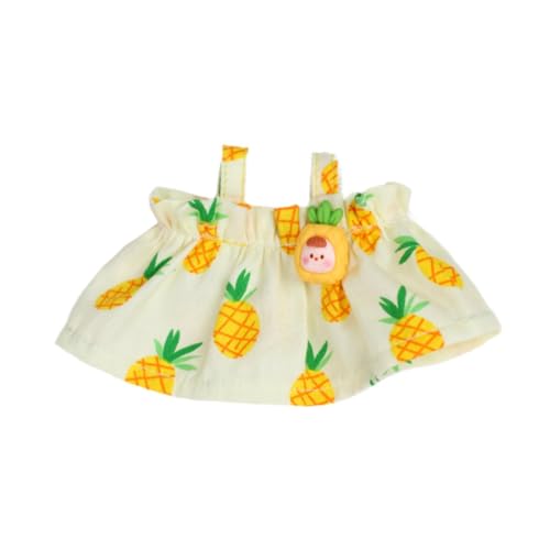 AWHAO 17 cm Plüschpuppenkleid Puppenkleidung Dekoration Plüschpuppenzubehör für Kleine Mädchen Kostümzubehör Puppenoutfits Niedlich, Gelb AWHAO 17 cm Plüschpuppenkleid Puppenkleidung Dekoration Plüschpuppenzubehör für Kleine Mädchen Kostümzubehör Puppenoutfits Niedlich, Gelb von AWHAO