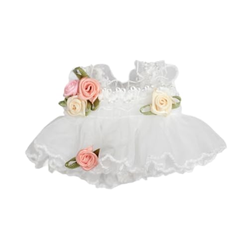 AWHAO 17 cm Plüschpuppenkleid Puppenkleidung Dekoration Plüschpuppenzubehör für Kleine Mädchen Kostümzubehör Puppenoutfits Niedlich, Weiß AWHAO 17 cm Plüschpuppenkleid Puppenkleidung Dekoration Plüschpuppenzubehör für Kleine Mädchen Kostümzubehör Puppenoutfits Niedlich, Weiß von AWHAO
