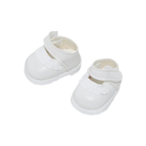 AWHAO 17 cm Puppenschuhe, Puppenzubehör, Bezaubernd, Handgefertigt, Mädchenpuppen Outfits, DIY Puppenspielzeug für Die Herstellung von Puppenspielzeug, Kind, Weiß AWHAO 17 cm Puppenschuhe, Puppenzubehör, Bezaubernd, Handgefertigt, Mädchenpuppen Outfits, DIY Puppenspielzeug für Die Herstellung von Puppenspielzeug, Kind, Weiß von AWHAO