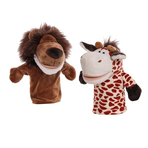 AWHAO 2 Stück Tierplüschpuppen Niedliche Zoofreunde Handpuppen für Kinder Jungen Mädchen AWHAO 2 Stück Tierplüschpuppen Niedliche Zoofreunde Handpuppen für Kinder Jungen Mädchen von AWHAO