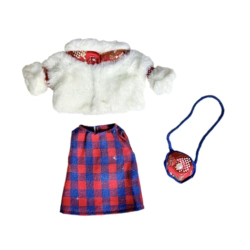 AWHAO 20 cm Plüschpuppenkleidung, Miniaturkleidung, Gefüllte Puppenkleidung, Modisch, Weich, Niedlich, DIY, Abnehmbare Kostüme, Puppenzubehör, Rot Blau Rock AWHAO 20 cm Plüschpuppenkleidung, Miniaturkleidung, Gefüllte Puppenkleidung, Modisch, Weich, Niedlich, DIY, Abnehmbare Kostüme, Puppenzubehör, Rot Blau Rock von AWHAO