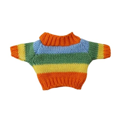AWHAO 20 cm Puppenkleidung, Puppenpullover, Kostüme, Bequeme Puppenkleidung, Gestricktes Puppenoutfit, Alter 5–7 8–10 Kinder, Anhängerpuppe, Regenbogenpullover AWHAO 20 cm Puppenkleidung, Puppenpullover, Kostüme, Bequeme Puppenkleidung, Gestricktes Puppenoutfit, Alter 5–7 8–10 Kinder, Anhängerpuppe, Regenbogenpullover von AWHAO