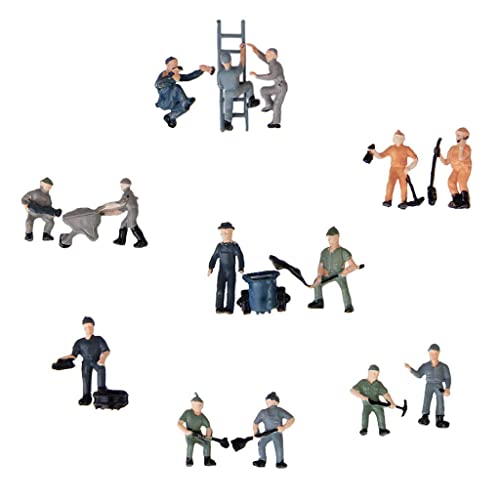 AWHAO 25 Stücke Eisenbahnarbeiter Figuren für Modellbahn 1:87 AWHAO 25 Stücke Eisenbahnarbeiter Figuren für Modellbahn 1:87 von AWHAO