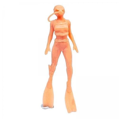 ＡＷＨＡＯ 2X 1/64 Diver Figurenmodell von Nicht Gemalten Figuren, Miniatur Szenenschwimmer von ＡＷＨＡＯ