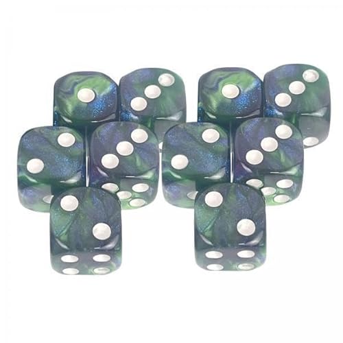 ＡＷＨＡＯ 2X 10x Acryl D6 Dices Set Familientischspiel 16mm Polyedrische Würfel für Party Bevorzugt Kinder Spielzeug Tischbrettparty Entertainment von ＡＷＨＡＯ
