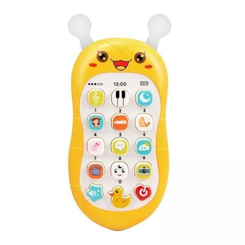 AWHAO 2X Toy Phone 15 Songs Musical Phone für Babys Jungen 6 Monate + Weihnachtsgeburtstag Geschenke, Gelb AWHAO 2X Toy Phone 15 Songs Musical Phone für Babys Jungen 6 Monate + Weihnachtsgeburtstag Geschenke, Gelb von AWHAO