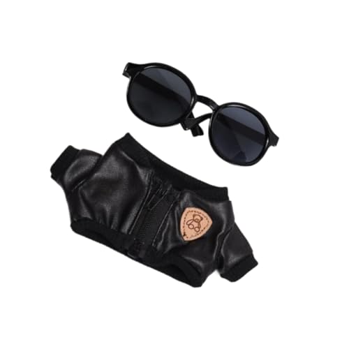 AWHAO 2er Set Puppen mit Schwarzer Oberbekleidung Und Sonnenbrille für 6 Zoll Figuren AWHAO 2er Set Puppen mit Schwarzer Oberbekleidung Und Sonnenbrille für 6 Zoll Figuren von AWHAO