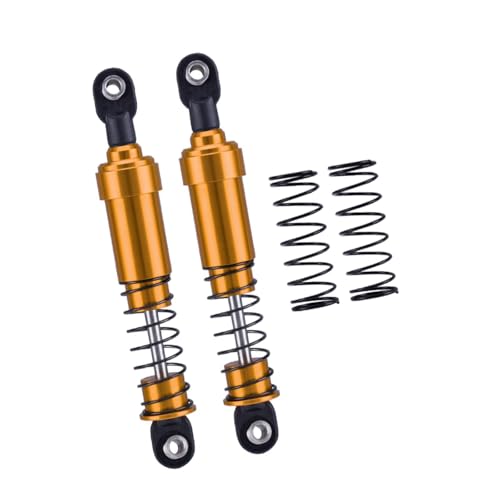 AWHAO 2pcs 1:10 RC Auto Stoßdämpfer Ersatzteile, Ersatz, Upgrade Kit, Metallfeder RC Dämpfer für LKW, RC Hobby Car Crawler, Gold AWHAO 2pcs 1:10 RC Auto Stoßdämpfer Ersatzteile, Ersatz, Upgrade Kit, Metallfeder RC Dämpfer für LKW, RC Hobby Car Crawler, Gold von AWHAO