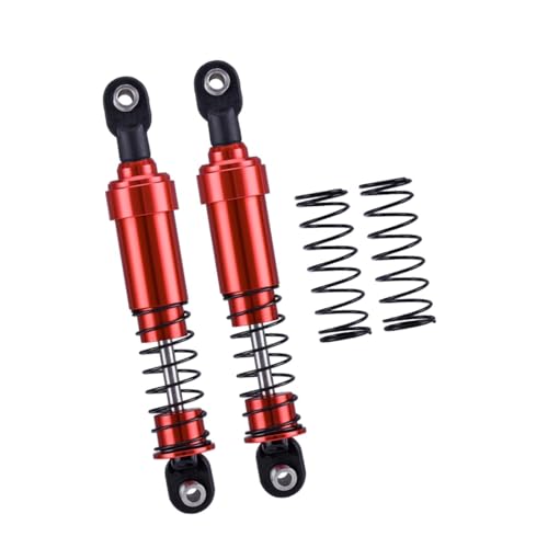 AWHAO 2pcs 1:10 RC Auto Stoßdämpfer Ersatzteile, Ersatz, Upgrade Kit, Metallfeder RC Dämpfer für LKW, RC Hobby Car Crawler, Rot AWHAO 2pcs 1:10 RC Auto Stoßdämpfer Ersatzteile, Ersatz, Upgrade Kit, Metallfeder RC Dämpfer für LKW, RC Hobby Car Crawler, Rot von AWHAO