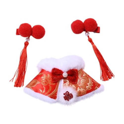 AWHAO 3 Stück Puppen-Umhang und Haarnadeln für Figuren von 15–17 cm, Geschenkideen für Kinder AWHAO 3 Stück Puppen-Umhang und Haarnadeln für Figuren von 15–17 cm, Geschenkideen für Kinder von AWHAO