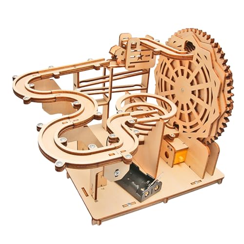 ＡＷＨＡＯ 3D Holz Puzzle Erstellt Bildungshobbys Spielzeug Marmor Run Model Roller Untersetzer von ＡＷＨＡＯ