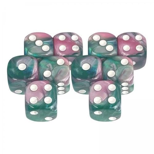 ＡＷＨＡＯ 3X 10x Acryl D6 Dices Set Family Table Game 16mm Polyedral Dices für Party Bevorzugt Kinder Spielzeug Tischbrettparty Entertainment von ＡＷＨＡＯ