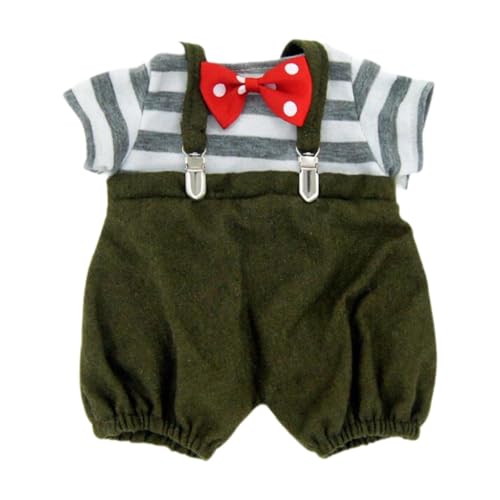 AWHAO 3X Puppen Hosenträgerhosen Und T Shirt Fliege Outfits, Miniaturkleidung für 15 Zoll Puppen, Geburtstagsgeschenke, Erntedankgeschenke AWHAO 3X Puppen Hosenträgerhosen Und T Shirt Fliege Outfits, Miniaturkleidung für 15 Zoll Puppen, Geburtstagsgeschenke, Erntedankgeschenke von AWHAO