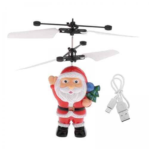 ＡＷＨＡＯ 3X Weihnachtsfliegerballspielzeug Santa Hubschrauber Elektrische Spielzeug für Kinder Kindergeschenke von ＡＷＨＡＯ
