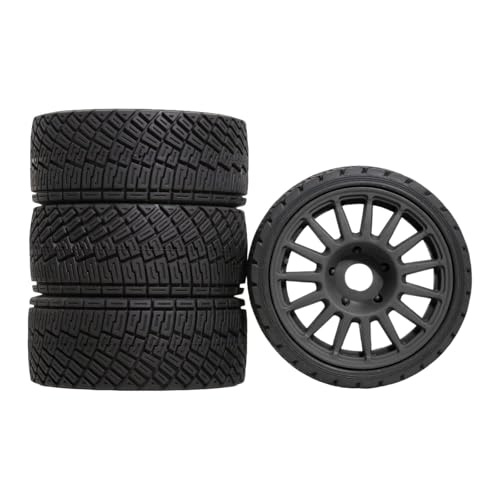 ＡＷＨＡＯ 4 stück RC Räder Reifen Ersetzen Teil Ersatzteile DIY Zubehör für 1/7 W233, Schwarzes Hex von ＡＷＨＡＯ