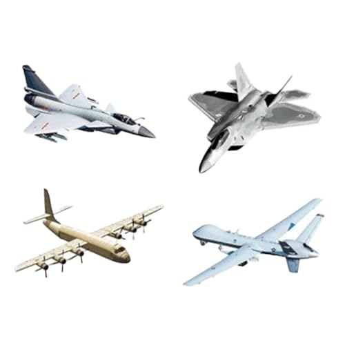 ＡＷＨＡＯ 4X DIY Flugzeughandhand für Kinder Erwachsene Dekor Ornament Fighter Jet Models von ＡＷＨＡＯ