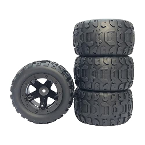 ＡＷＨＡＯ 4X RC Auto Reifen 1/16 1/12 1/14 Fahrzeuge Modell Fahrzeug Auto Teile Montage Klettern Crawler von LKW Upgrade Rad für, Schwarz von ＡＷＨＡＯ