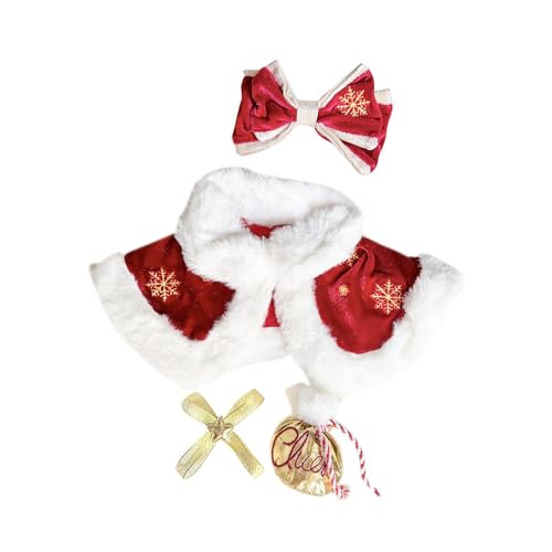 ＡＷＨＡＯ 4er Pack Puppenumhänge mit Haarspangen Und Schleifentaschen für 15 Zoll Puppen von ＡＷＨＡＯ