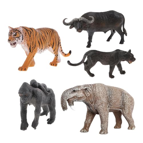 ＡＷＨＡＯ 5 Stück Prähistorische Tierfiguren, Pädagogisches Spielzeug für Kinder Im von ＡＷＨＡＯ