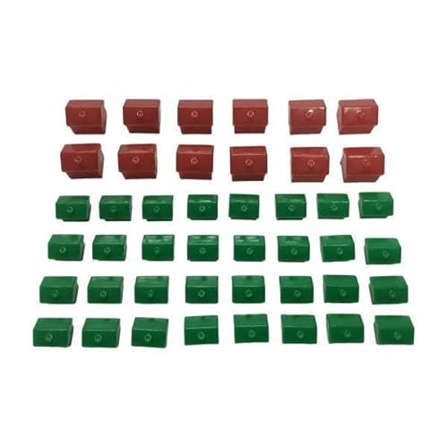 AWHAO 5X Hotelspiel Ersatzstücke, 12 Rote Häuser Und 32 Grüne Häuser, Spielhäuser, AWHAO 5X Hotelspiel Ersatzstücke, 12 Rote Häuser Und 32 Grüne Häuser, Spielhäuser, von AWHAO