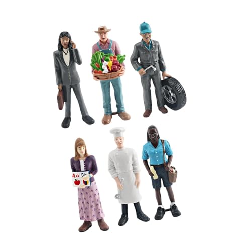 AWHAO 6 Figuren für Miniaturdarstellungen in Dioramen Und Fotografie, Stil a AWHAO 6 Figuren für Miniaturdarstellungen in Dioramen Und Fotografie, Stil a von AWHAO