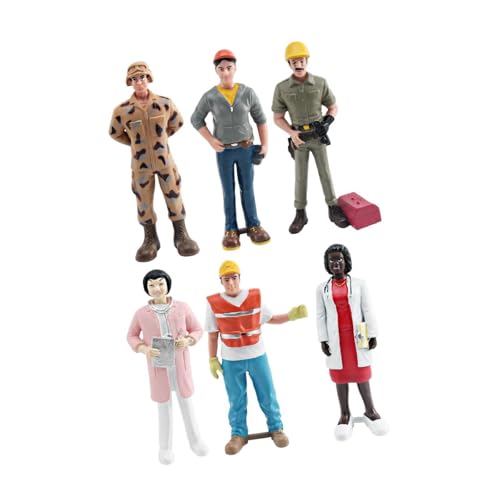 AWHAO 6 Figuren für Miniaturdarstellungen in Dioramen Und Fotografie, Stil b AWHAO 6 Figuren für Miniaturdarstellungen in Dioramen Und Fotografie, Stil b von AWHAO