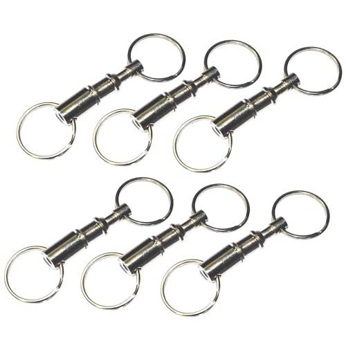 ＡＷＨＡＯ 6X Doppelringschlüsselhalter Separate Abnehmbare Verschlussjubiläums Hochzeit von ＡＷＨＡＯ