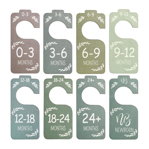 ＡＷＨＡＯ 8Pcs Closet Teiler Kinderzimmer Decor Mädchen Jungen Kleiderschrank Organisatoren von ＡＷＨＡＯ