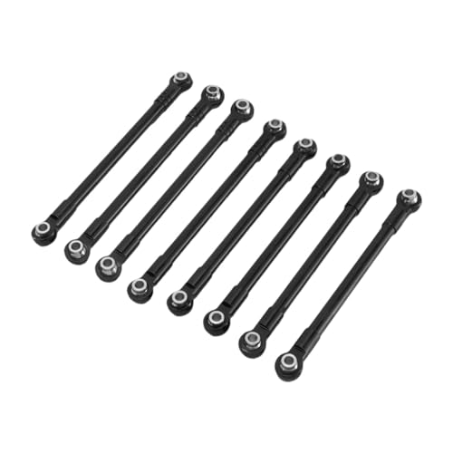 ＡＷＨＡＯ 8Pcs RC Auto Chassis Montage Stangen RC Modell Auto Zubehör Reparatur Installierbar Komponenten Änderung, Schwarz von ＡＷＨＡＯ