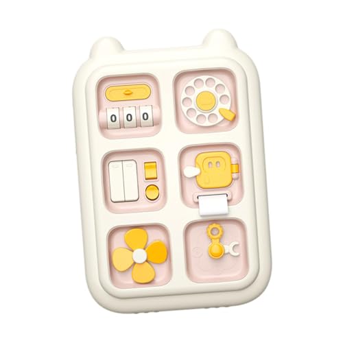 AWHAO Aktivitätsbrett für Kleinkinder, Spielzeug Zur Förderung von Motorischen Fähigkeiten, Rosa AWHAO Aktivitätsbrett für Kleinkinder, Spielzeug Zur Förderung von Motorischen Fähigkeiten, Rosa von AWHAO