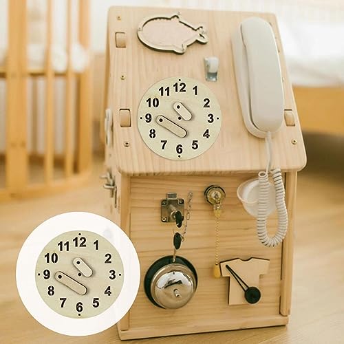 AWHAO Arbeitsbrett Motorikspielzeug Holzspielzeug Sensorikbrettteile Lernflugzeug Reisespielzeug Lernzubehör, Runde Uhr AWHAO Arbeitsbrett Motorikspielzeug Holzspielzeug Sensorikbrettteile Lernflugzeug Reisespielzeug Lernzubehör, Runde Uhr von AWHAO