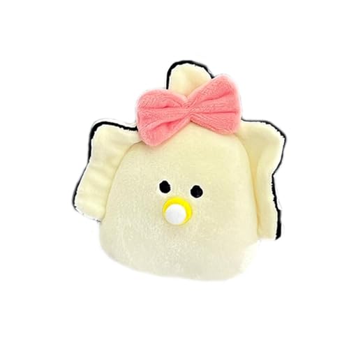 ＡＷＨＡＯ Austern Plüsch Schlüsselanhänger, Plüschtier, Weich, Cartoon, ästhetischer Stofftier Form Anhänger für Kinder, Füllgeschenke, Gelb von ＡＷＨＡＯ