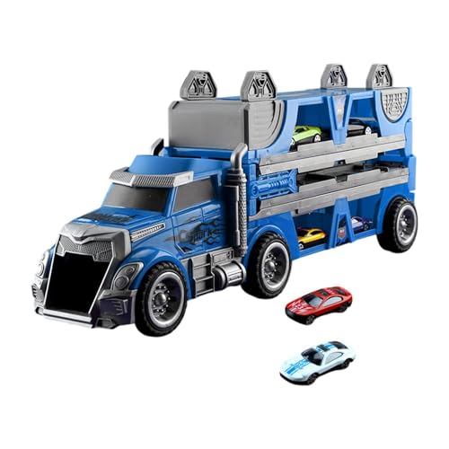 AWHAO Autotransporter LKW Spielzeugset, Transport LKW, Sammelspielzeug, Faltbare Rennstrecke, Geschenk, Blau AWHAO Autotransporter LKW Spielzeugset, Transport LKW, Sammelspielzeug, Faltbare Rennstrecke, Geschenk, Blau von AWHAO