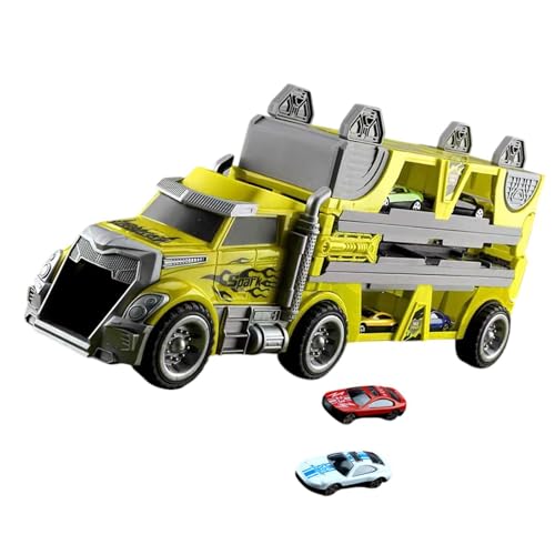 AWHAO Autotransporter LKW Spielzeugset, Transport LKW, Sammelspielzeug, Faltbare Rennstrecke, Geschenk, Gelb AWHAO Autotransporter LKW Spielzeugset, Transport LKW, Sammelspielzeug, Faltbare Rennstrecke, Geschenk, Gelb von AWHAO