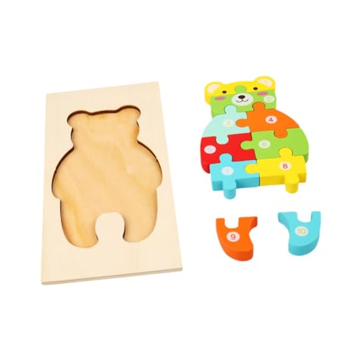 ＡＷＨＡＯ Bär Rätsel Spielzeug 3D Nummer Puzzle für Kleinkinder Vorschule 2 3 4 Jahre Alt von ＡＷＨＡＯ
