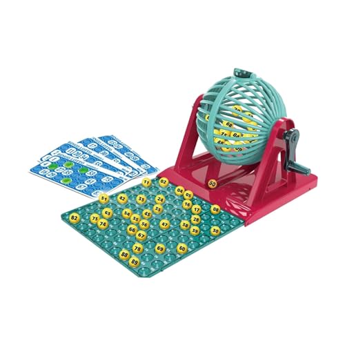 ＡＷＨＡＯ Bingo Spielset, Bingo Lottospiel, Traditionelle Handkurbel Bingobälle mit von ＡＷＨＡＯ