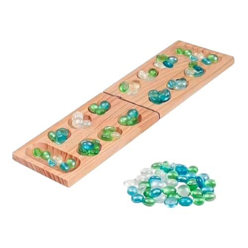 ＡＷＨＡＯ Board of Directors von Mancala Wooden 48 Folding Pearls Spielerische Tragbare Joy Spiele, Box Ohne Schnalle von ＡＷＨＡＯ