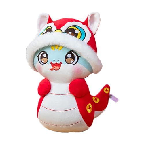 AWHAO Chinesische Schlange Plüschtier Frühlingsfest Dekor Partybevorzugungen Geschenk Cartoon Schlange Puppe Spielzeug 2025 Neujahr Ornament für Tischparty, Blau AWHAO Chinesische Schlange Plüschtier Frühlingsfest Dekor Partybevorzugungen Geschenk Cartoon Schlange Puppe Spielzeug 2025 Neujahr Ornament für Tischparty, Blau von AWHAO