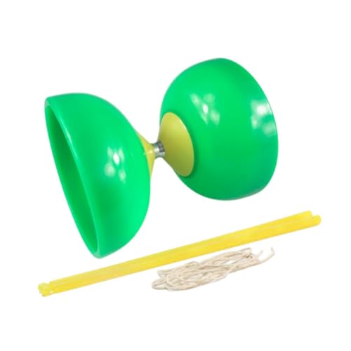AWHAO Chinesisches Diabolo, Chinesisches Set, Diabolo Spielzeug Set, Geschicklichkeitsspielzeug, Fitness, Dreifach Gelagertes Diabolo für Kinder, Garten, Le, GrÜn AWHAO Chinesisches Diabolo, Chinesisches Set, Diabolo Spielzeug Set, Geschicklichkeitsspielzeug, Fitness, Dreifach Gelagertes Diabolo für Kinder, Garten, Le, GrÜn von AWHAO