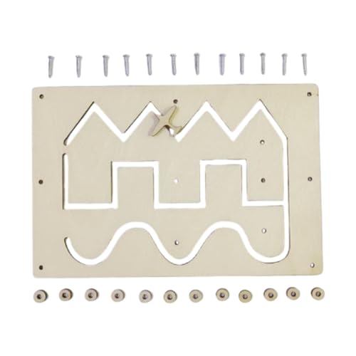 AWHAO DIY Busy Board Track Holz Feinmotorik für Kinder Kinder Partygeschenke AWHAO DIY Busy Board Track Holz Feinmotorik für Kinder Kinder Partygeschenke von AWHAO