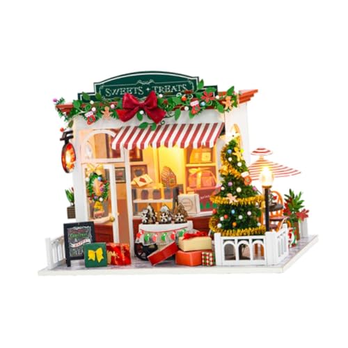 AWHAO DIY Weihnachtspuppenhaus Bausätze für Laden Feiertags Geburtstag AWHAO DIY Weihnachtspuppenhaus Bausätze für Laden Feiertags Geburtstag von AWHAO
