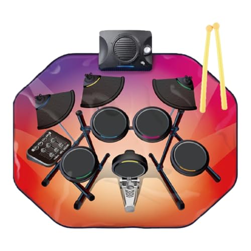 ＡＷＨＡＯ Elektronisches Drum Set Leichtes Handroll Drum Set für Kinder Kleinkinder von ＡＷＨＡＯ